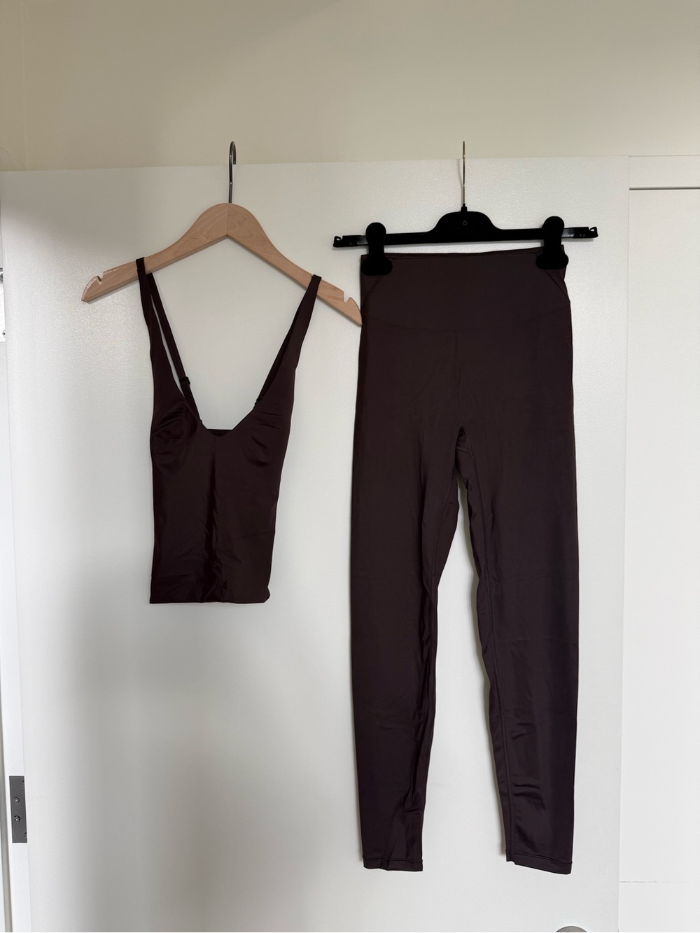 Nike x Skims Plum Seamless XS Tank & Small Leggings Set